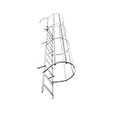 kaiserkraft | Steigleiter mit Rückenschutz Typ STM | Stahl | feuerverzinkt | 11 Spross