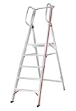 HYMER Plattformleiter mit Handlauf, 4 Stufen, 808004